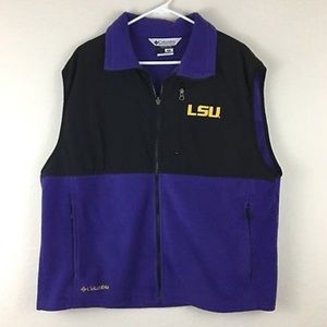 Columbia LSU Tigers Fleece Vest